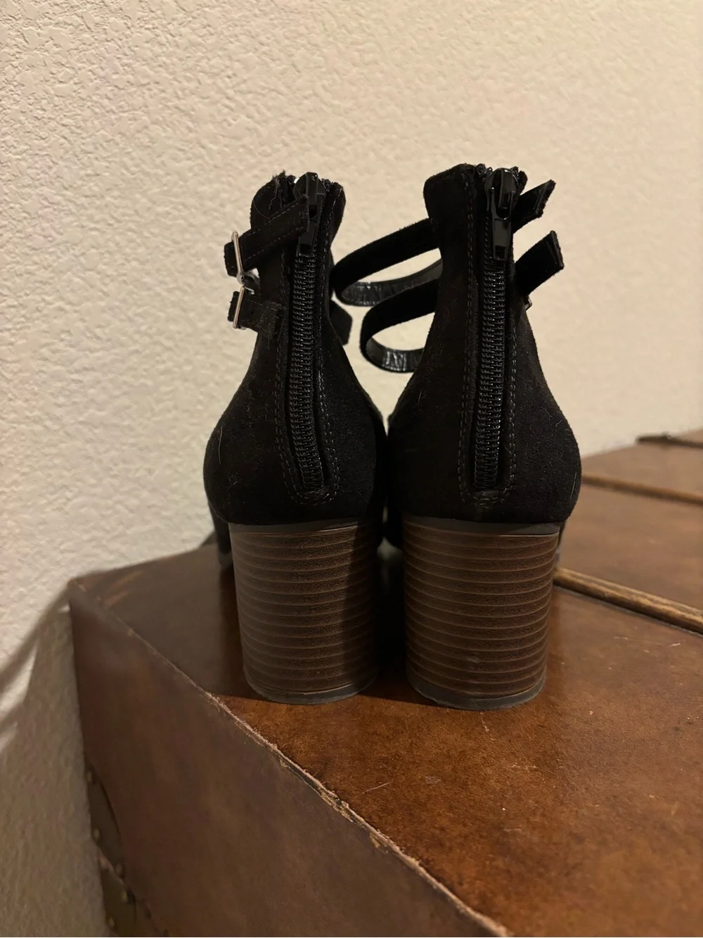 Fall Black Suede Heel